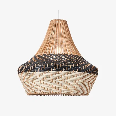 Downtown BHS Lauren Rattan Easyfit Light Shade 45cm - Natural