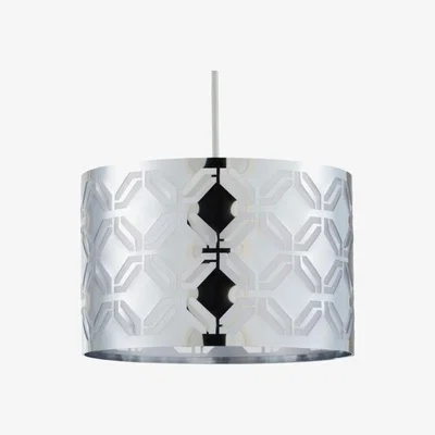 Downtown BHS Metallic Lasered Easyfit Shade Silver