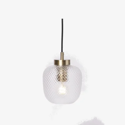 Oliver Bonas Luce Gold & Glass Pendant Lamp Shade