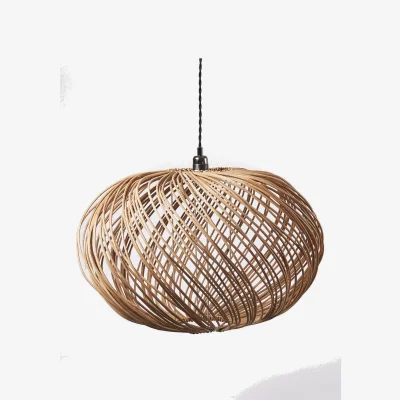 Oliver Bonas Espiral Rattan Pendant Lamp Shade Large