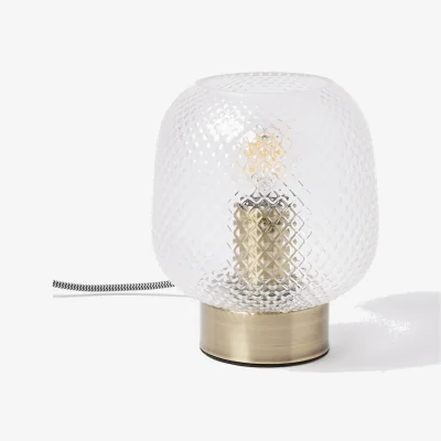 Oliver Bonas Luce Glass Lantern & Floor Lamp Replacement Lamp Shade