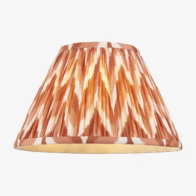 Perch and Parrow Zigzag 30cm Shade in Apricot Orange