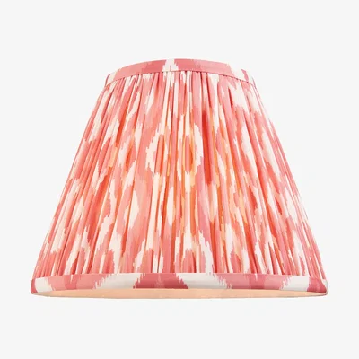 Perch and Parrow Ikat 25cm Shade in Coral Pink