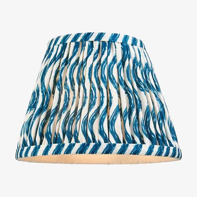 Perch and Parrow Ripple 20cm Shade in Marlin Blue