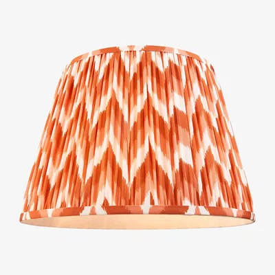 Perch and Parrow Zigzag 40cm Shade in Apricot Orange