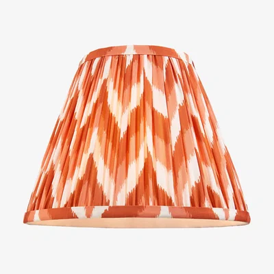 Perch and Parrow Zigzag 25cm Shade in Apricot Orange