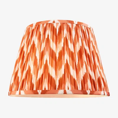 Perch and Parrow Zigzag 35cm Shade in Apricot Orange