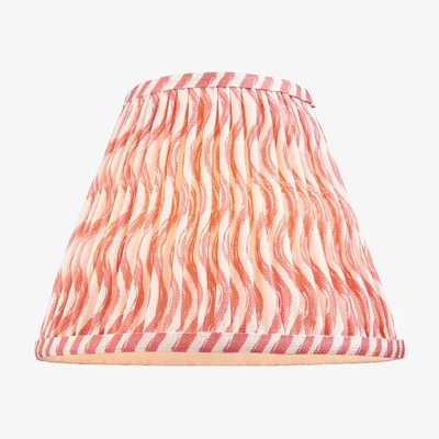 Perch and Parrow Ripple 25cm Shade in Coral Pink