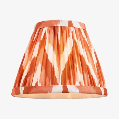 Perch and Parrow Zigzag 16cm Shade in Apricot Orange