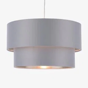Pagazzi Rute Grey & Silver Pendant Shade