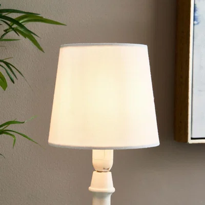 Pagazzi White Linen Clip On Shade