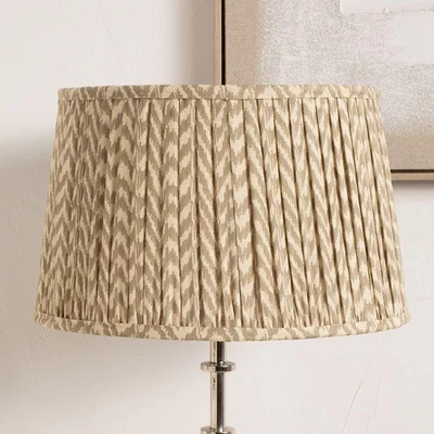 Pagazzi Vienna 30cm Taupe Chevron Pleated Shade