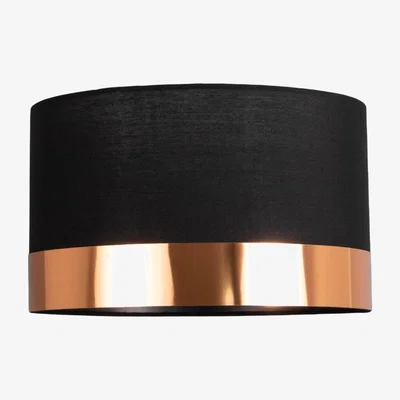 Pagazzi Nela Black and Copper 30cm Pendant Ceiling Light Shade