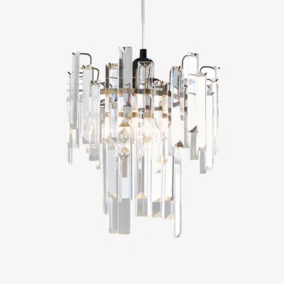 Pagazzi Onega Antique Brass & Glass Easy Fit Pendant Shade