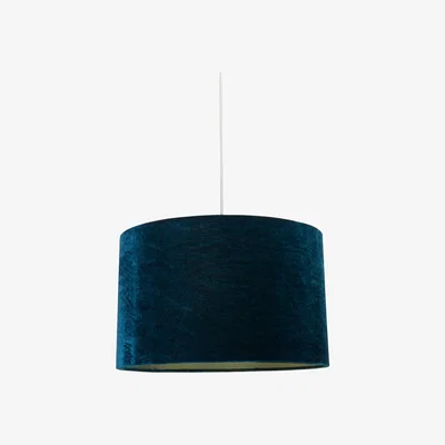 Pagazzi Maud 40cm Teal Velvet Drum Shade