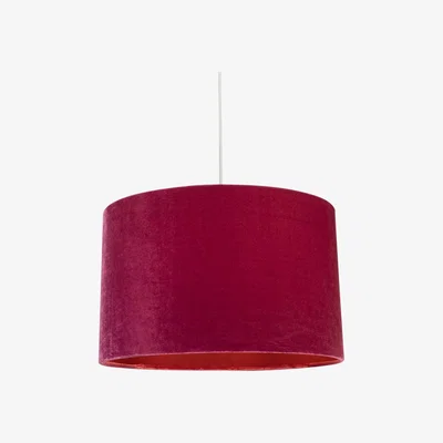 Pagazzi Maud 40cm Plum Velvet Drum Shade