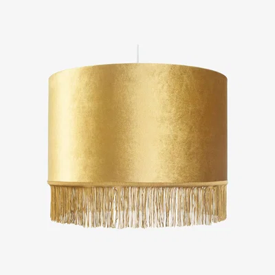 Pagazzi Charleston 40cm Mustard Velvet Pendant Light Shade