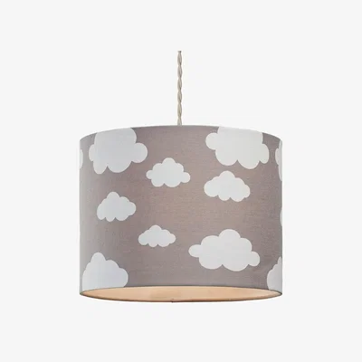 Pagazzi Cloudy Day Grey Easy Fit Pendant Shade