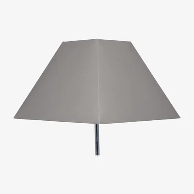 Pagazzi Pyramid Tapered 40cm Shade Steel Grey