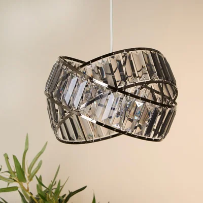 Pagazzi Glencoe Black Chrome Ceiling Pendant Shade