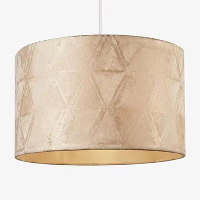 Pagazzi Xavier Patterned Cream Velvet Shade