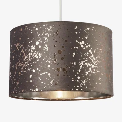 Pagazzi Ander Silver & Gold Grey Velvet Shade