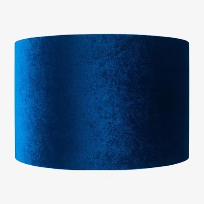 Pagazzi Bow 40cm Sapphire Velvet Cylinder Shade