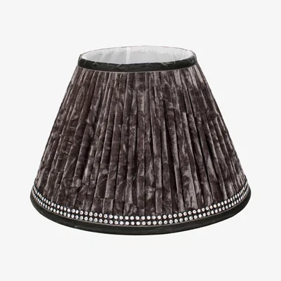 Pagazzi Velvet Pleat 30cm Shade Grey