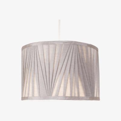 Pagazzi Silver 30cm Faux Silk Pendant Light Shade