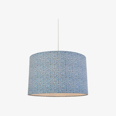 Pagazzi Armon 40cm Blue Fabric Drum Shade