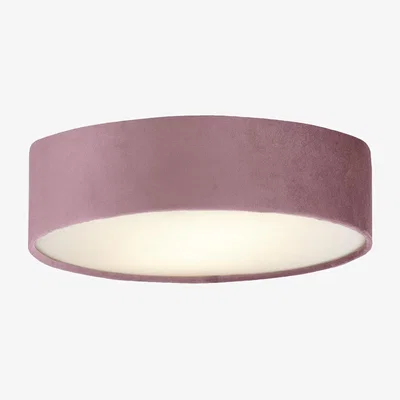 Pagazzi Drum 2 Flush 2 Light Velvet in Pink