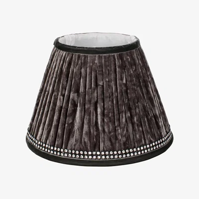 Pagazzi Velvet Pleat 25cm Shade Grey