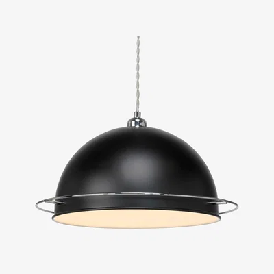 Pagazzi Bauhaus Black Dome Easy Fit Pendant Shade