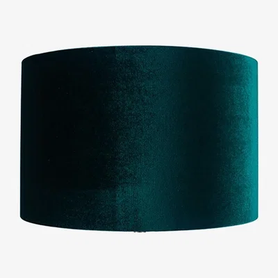 Pagazzi Bow 40cm Forest Green Velvet Cylinder Shade