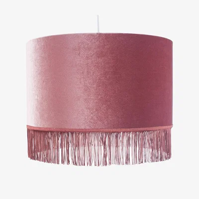 Pagazzi Charleston 40cm Blush Pink Velvet Pendant Light Shade