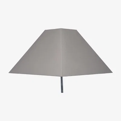Pagazzi Pyramid Tapered 48cm Shade Steel Grey