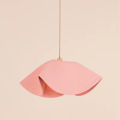 The Range Flora 64cm Floppy Fabric Lampshade - Pink