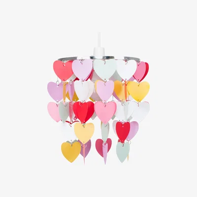 The Range Heart Silver Ceiling Pendant Shade - Silver