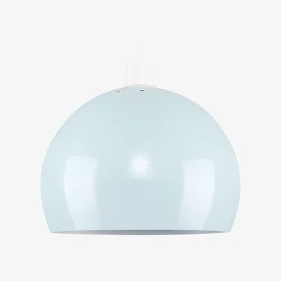 The Range Retro Light Blue Arco Style Dome Ceiling Pendant Light Shade - Blue
