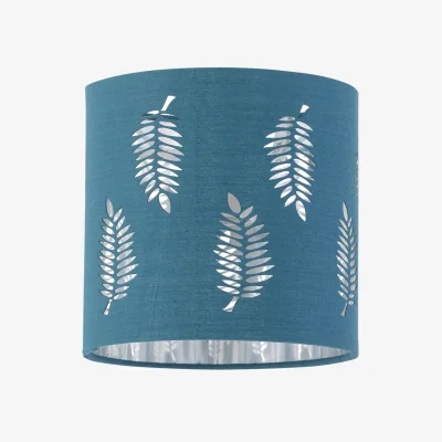 The Range Fern Teal Cut Out 15.5cm Table Lamp Shade - Teal