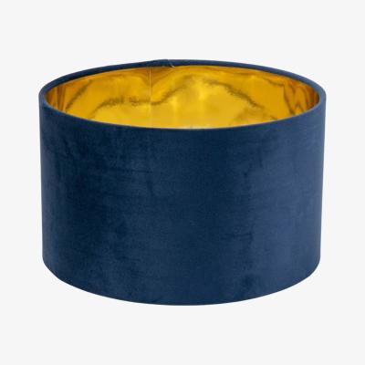 The Range Reni Small Velvet and Metallic Ceiling Shade and Bulb -  Blue