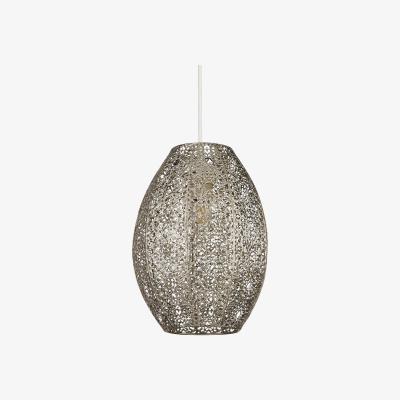 The Range Moroccan Fretwork Pendant Shade  - Silver