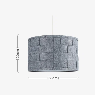 The Range Monza Pair of Grey Ceiling Pendant Shade - Grey