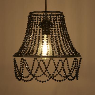 The Range Black Bead Non Elec Shade  - Black