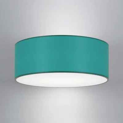The Range CGC LUCIA Teal Fabric Ceiling Lamp Shade With Frosted Diffuser - teal