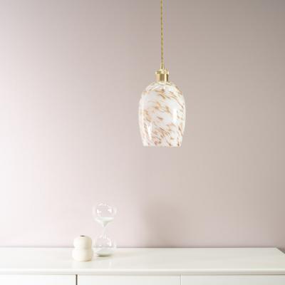The Range India Confetti Glass Ceiling Shade with LED Bulb - White