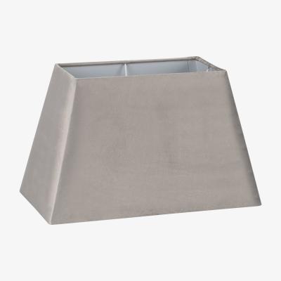 The Range Grey Velvet Rectangular Tapered Shade - Grey