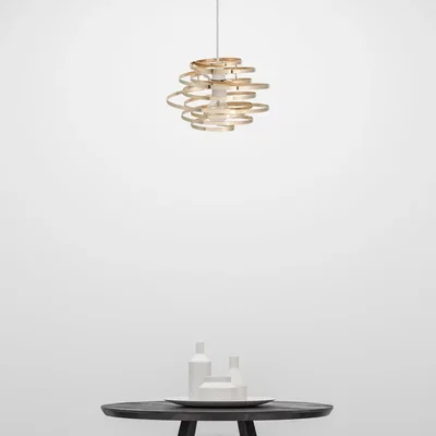 The Range Gold Metal Swirl Easy Fit Light Shade - Gold