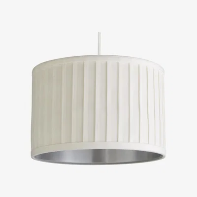 The Range Pleated Velvet Ivory Shade  - Ivory