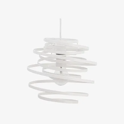 The Range Cosmo Easy Fit Metal Pendant Shade - White Paint